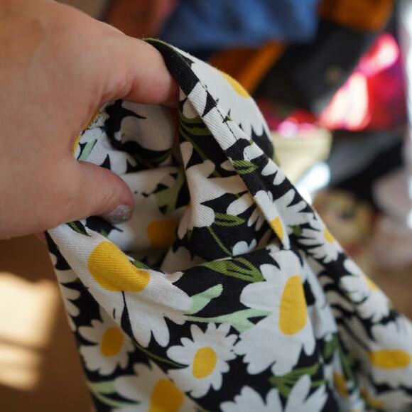 Lucy & Yak Sleeveless V Neck Daisy Jumpsuit Multicolor Womens Size 6 - Picture 6 of 8